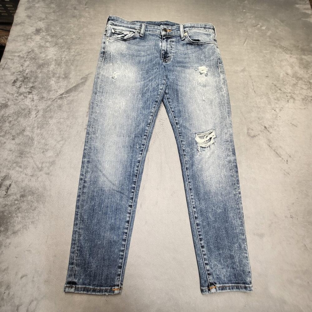 Denim & Supply Ralph Lauren Jeans Womens 30 Blue Crop Slim Distressed Stretch